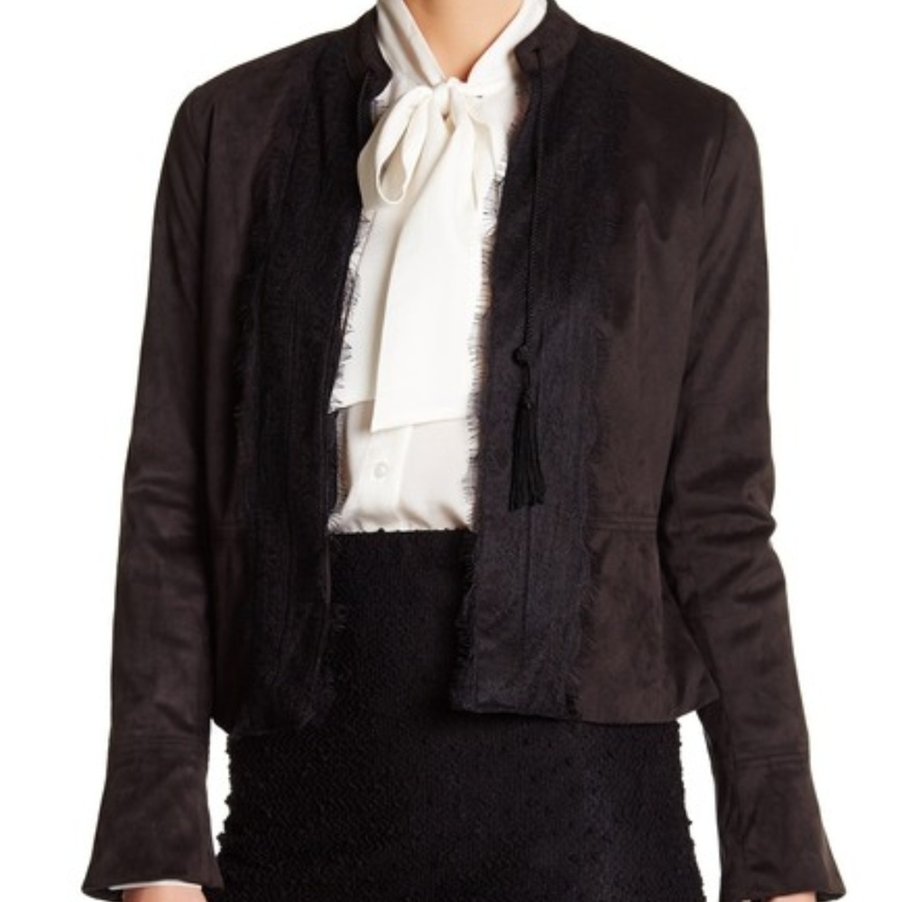 NEW NANETTE nanette lepore Faux Suede JACKET 10